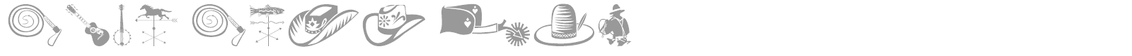DfWildWestITC font preview